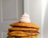 pumpkin pancakes with cinnamon butter
