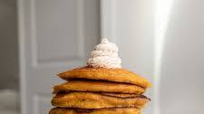 pumpkin pancakes with cinnamon butter