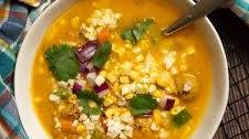 Pumpkin Poblano Corn Chowder