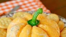 Pumpkin-Shaped Cheeseball (+Video)