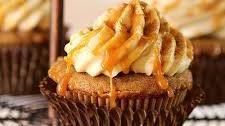 Pumpkin Spice Latte Cupcakes with Caramel Sauce