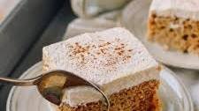 Pumpkin Tres Leches Cake with Spiced Cream
