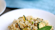 Quinoa Salad with Zucchini, Mint, & Pistachios