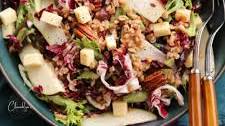 Radicchio Pear Salad with Maple Vinaigrette