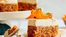 Raw Carrot Cake with Vegan Cream Cheese Frosting