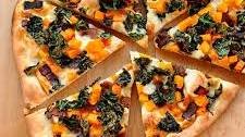 Recipe: Pizza with Crispy Kale, Butternut Squash, Bacon & Smoked Mozzarella