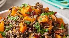 Recipe: Wild Rice Pilaf with Squash, Pecans, and Cranberries