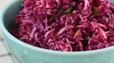 Red Cabbage Apple Slaw.