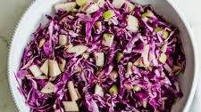 Red Cabbage Apple Slaw