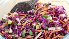 Red Cabbage Coleslaw with Apple & Carrot (No Mayo)