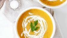 Red Lentil Butternut Squash Soup (3 ingredients)