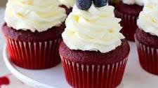 Red Velvet 4th of July Cupcakes