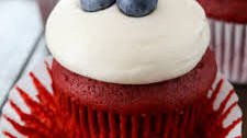 Red Velvet 4th of July Cupcakes with Cream Cheese Frosting