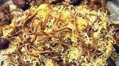 Reshteh Polo (Persian Noodle Rice)