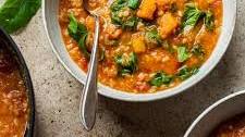 Rice, Lentil, and Butternut Squash Soup