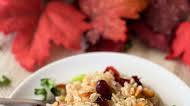 Rice Pilaf with Dried Cranberries and Slivered Almonds