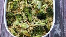 Rice Pilaf with Roasted Broccoli