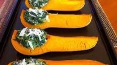 Ricotta and Spinach Stuffed Butternut Squash
