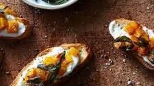 Ricotta Crostini with Butternut Squash & Crispy Sage
