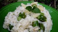 Risotto With Asparagus, Mint and Lemon