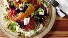 Roasted-Beet and Citrus Salad With Ricotta and Pistachio Vinaigrette