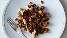 Roasted Butternut and Red Quinoa Salad with Spicy Lime Vinaigrette