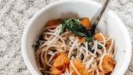 Roasted Butternut Squash and Spinach Pasta