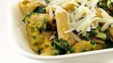 Roasted Butternut Squash and Spinach Penne Pasta