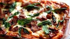 Roasted Butternut Squash Lasagna with Goat Cheese, Bacon, and Fried Sage