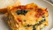 Roasted Butternut Squash Lasagna with Spinach