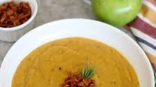 Roasted Butternut Squash Soup with Bacon