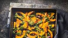 Roasted butternut squash with pesto