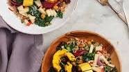 Roasted Delicata Squash Kale Salad