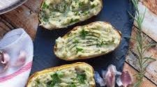 Roasted Garlic Twice Baked Potatoes
