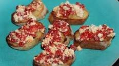 Roasted Red Pepper Bruschetta