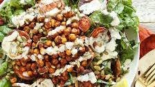 Roasted Sweet Potato & Chickpea Salad