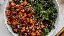 Roasted Sweet Potato Kale Salad
