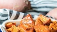 Roasted Sweet Potatoes with Honey and Cinnamon