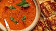 Roasted Tomato Basil Soup & Grilled Cheese