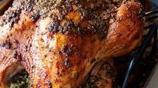 Roasted Turkey Injected with Garlic & Herb-Infused Butter