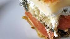 Roasted Vegetable Lasagna with Pesto Cream Sauce