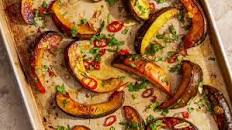 Roasted Winter Squash with Lime, Chili and Cilantro
