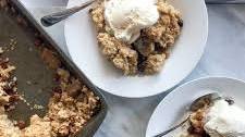 Rum Raisin Apple Crumble