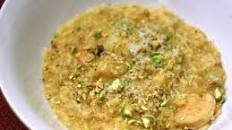 Saffron Risotto with Shrimp and Pistachios Recipe