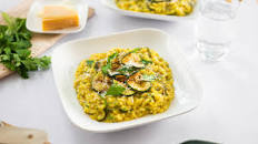 Saffron Zucchini Risotto Recipe
