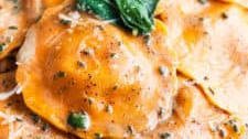 Sage Brown Butter Sauce Butternut Squash Ravioli