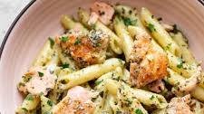 Salmon Pesto Pasta