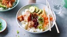 Salmon poke bowls