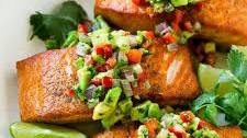 Salmon with Avocado Salsa