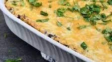 Salsa Verde Chicken and Rice Bake